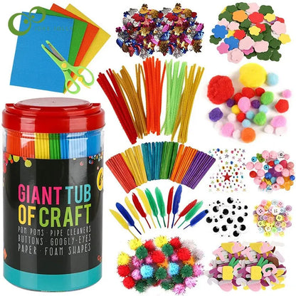 Toys Arts and Crafts Supplies for Kids DIY Crafting School Kindergarten Homeschool Supplies Arts Set Toys for Children