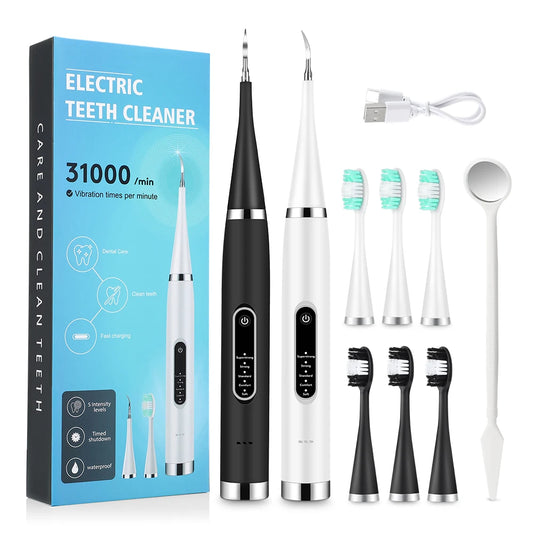 Bathroom  Electric Teeth Whitening Dental Calculus Scaler Plaque Coffee Stain Tartar Removal High Frequency Sonic Toothbrush Teeth Cleaner