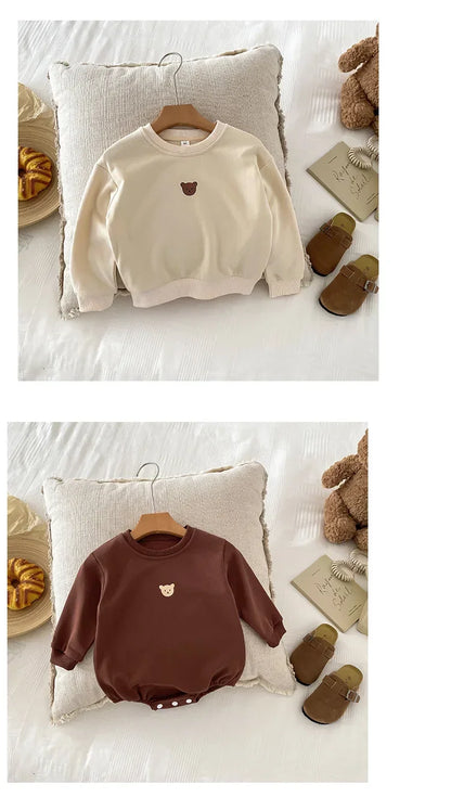 Girl clothing Parent-child Matching Clothes for Whole Family Dad Mom and Daughter Son Clothing Bodsyuit Sweatshirts Autumn Korean Fashion