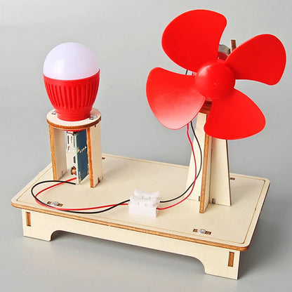 Toys 1Set Wind Turbine DIY Scientific Creativity Handicraft Students Educational Science Experiment Teaching Materials