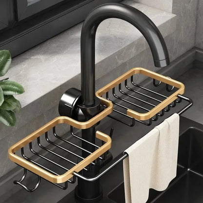 Kitchen  Storage Rack Dish Drying Rack Wall Shelf Supplies Towel Sink Racks Fixture Home Improvement Kitchen Cabinet Storage