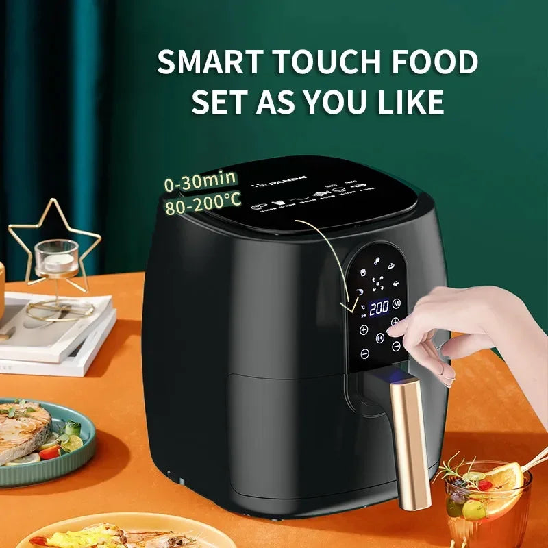 Kitchen 4.5L 6L Smart Electric Air Fryer Large Capacity Automatic Household Multi 360°Baking LED Touchscreen Deep Fryer Without Oil kitchen appliance