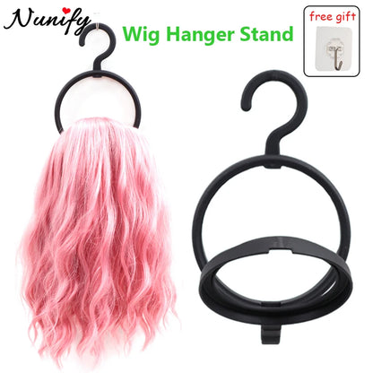 Style & Shine Hair  5/10Pcs Plastic Wig Hanger For Multiple Wigs Black Hanging Wig Stand Wholesale Wig Hanger Free Shipping Portable Wig Dryer Stand