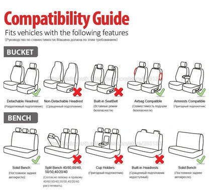 Car   AUTOYOUTH Car Seat Cover Detachable HeadrestsPolyestor Universal Seat Covers For Car For WARTBURG 353 Tourist For VECTOR M12