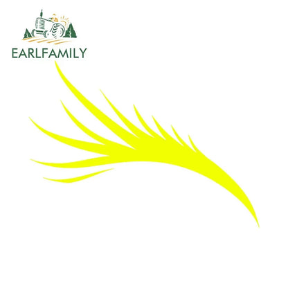 Car   EARLFAMILY 13cm x 9.5cm Auto Eyelash Graphics Car Sticker Funny Car lights Decals Waterproof  Vinyl Car Wrap 3D Decoration