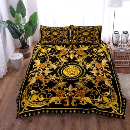 Bedroom  Seamless Chains Baroque Pattern  Bohemian Bedding Set Small Single Twin Double Queen King Cal King Size Bed Linen Set