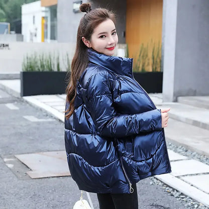 Woman clothing   Zip-up Jackets for Women Thick Padding Black Duck Down Woman Coat Quilted Padded Winter 2024 Luxury Fashion Inter Special 2024