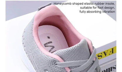 Woman shoes  Spring/Summer New Flat Bottom Mesh Sports Women's Casual Soft Sole Lightweight Running Shoe