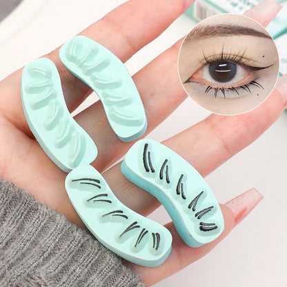 Makeup and face  Lower Eyelash Stamps Tool Natural Lazy DIY Lower Lashes Eyelash Template