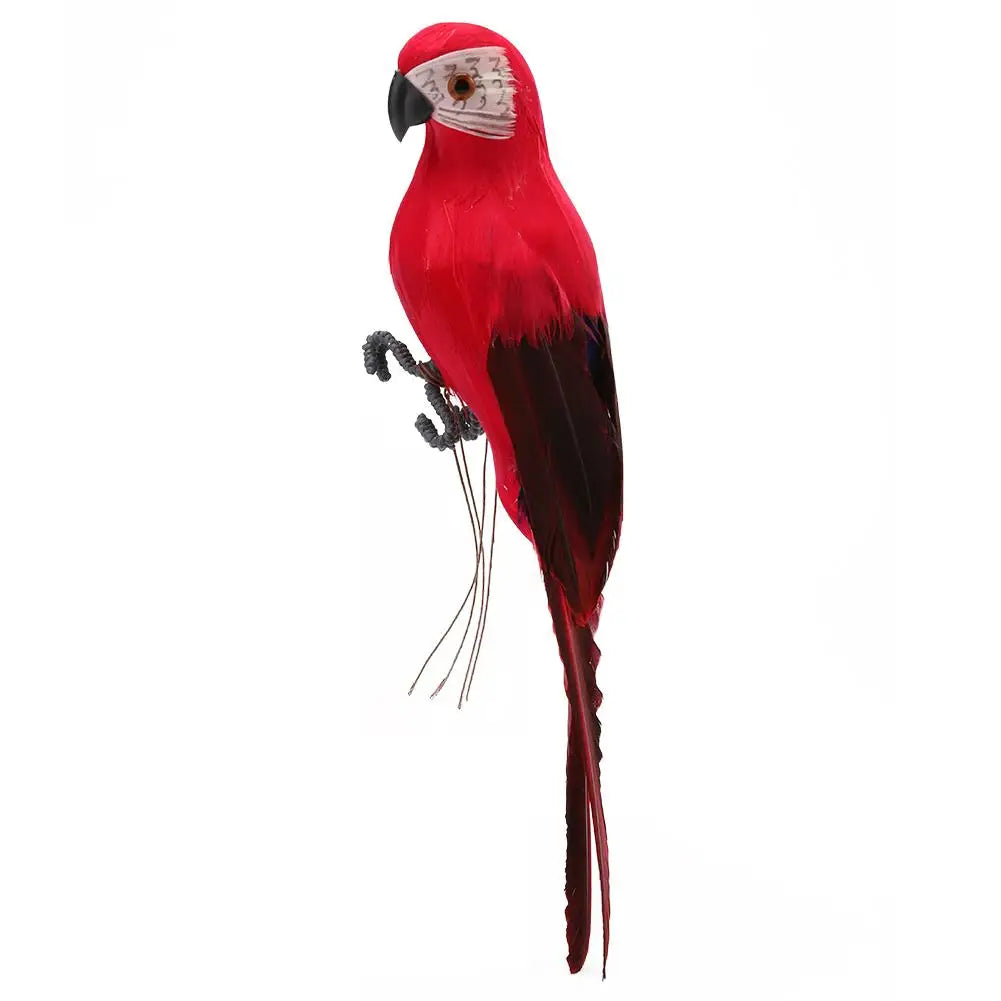 Outdoor  Handmade Simulation Parrot Creative Foam Feather Artificial Parrot Imitation Bird Model Home Ornament Garden Bird Prop Decor