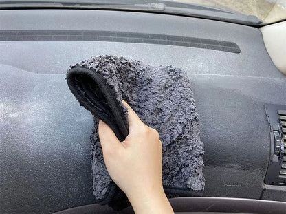 Car   SEAMETAL 40x40CM Car Wash Microfiber Towel 1200GSM Super Absorption Car Cleaning Drying Cloth Hemming Towels Detailing Care Rags