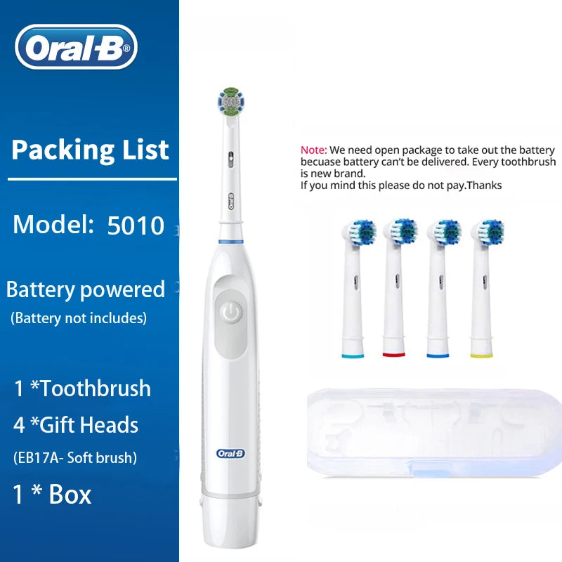 Bathroom  Oral-B Electric Toothbrush Rotating Toothbrush Battery Powered Brush