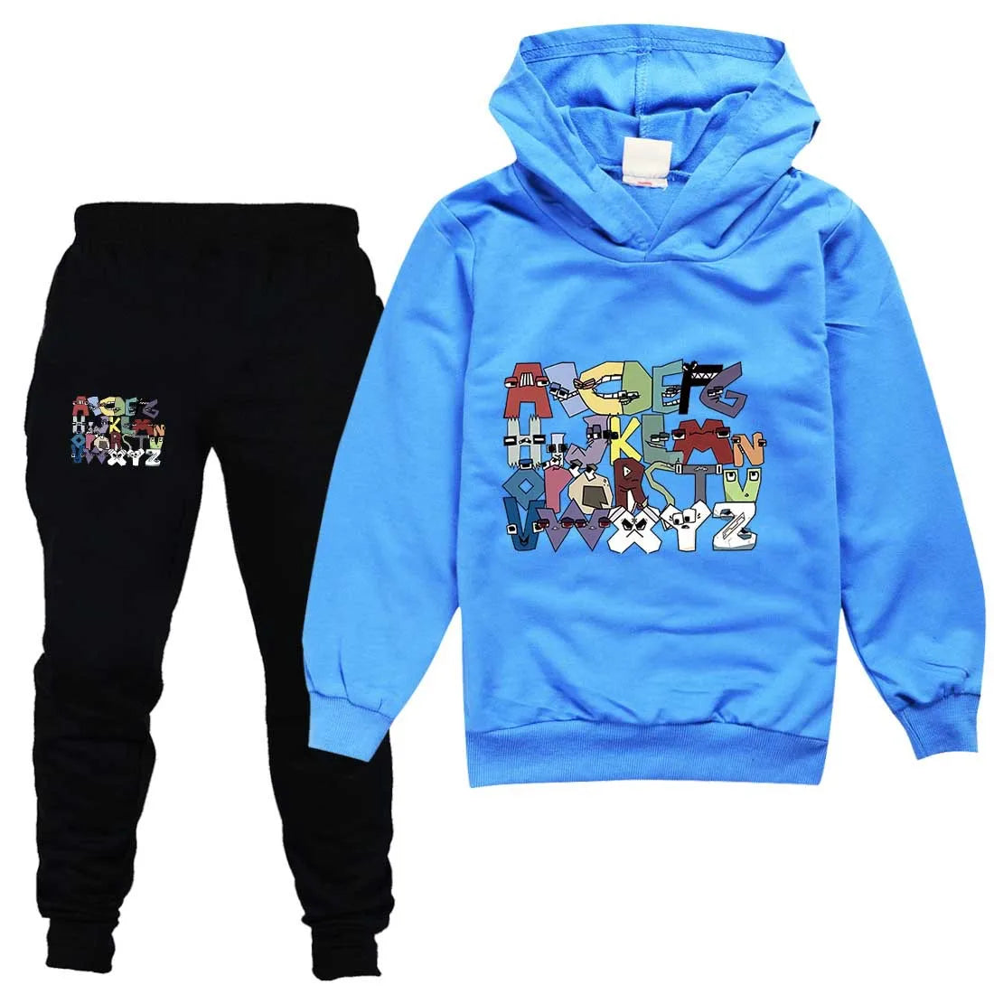 Boy  clothing   Alphabet lore Kids Clothing Sets Autumn Long Sleeves Sweatshirt Suits Boys Girls Hoodies+Pants Set Outfits Children Clothes