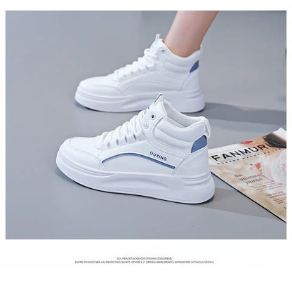 Woman shoes Maogu Woman Platform Fashion Shoes Casual Sneakers White Sports Shoe Ladies Boot Round Toe Elegant Autumn Women Warm Ankle Boots