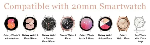 Jewellery   20 22 Jewelry Strap For Samsung Galaxy Watch 4/5 Active2 Gear