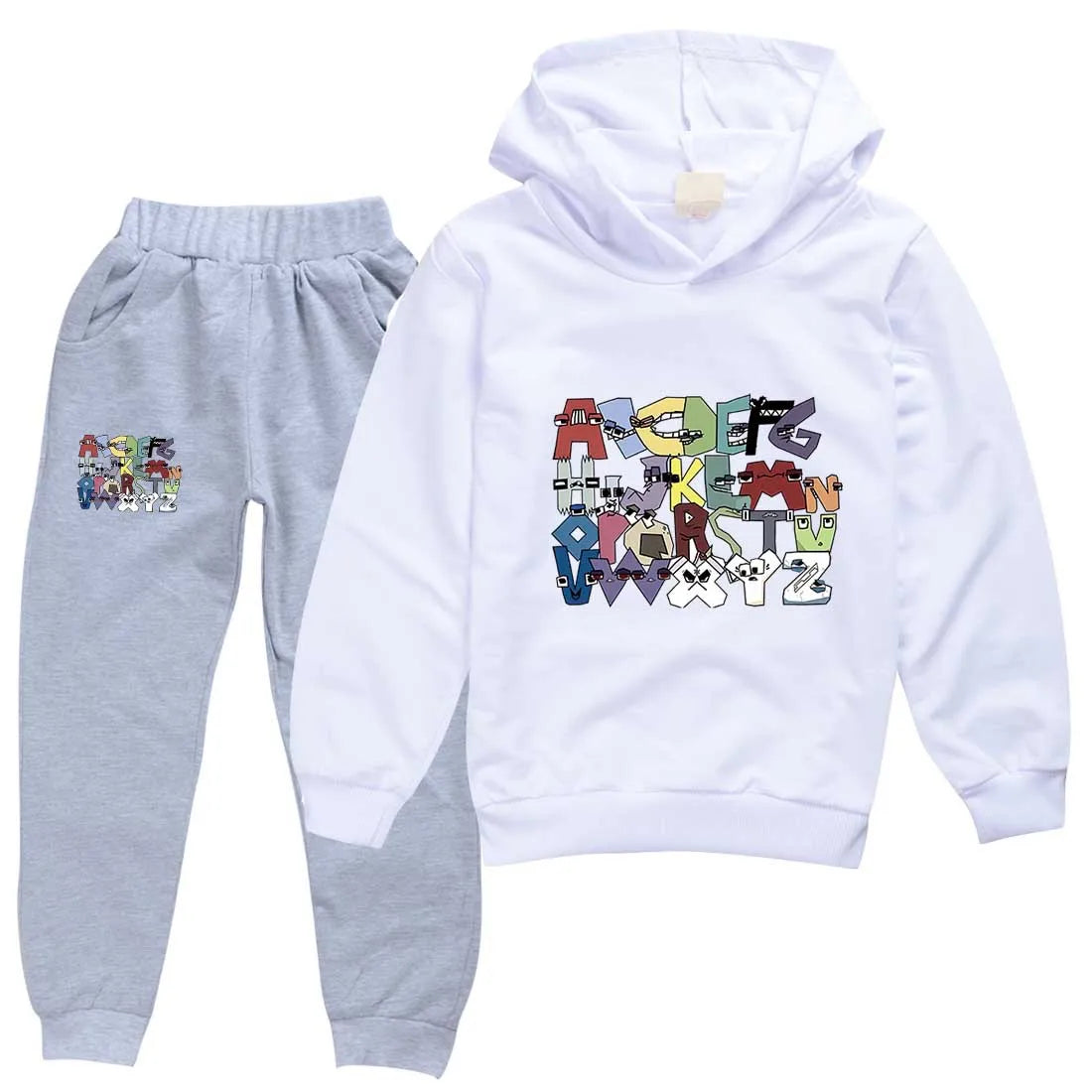 Boy  clothing   Alphabet lore Kids Clothing Sets Autumn Long Sleeves Sweatshirt Suits Boys Girls Hoodies+Pants Set Outfits Children Clothes