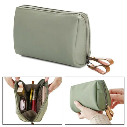 Makeup and face  Small Makeup Bag Simple Solid Colour Cosmetic Storage Bag for Women