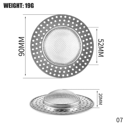 Kitchen 1PCS Kitchen accessories Sink Filter Stainless Steel Mesh Sink Strainer Filter Bathroom Sink Strainer Drain Hole Filter Trap Waste Screen