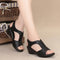 Woman Shoes  Wedge Sandals Plus Size Zipper Casual Sandals Ladies Flat Roman Closed Toe Sandals Sandalias Mujer 2024