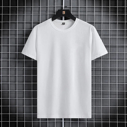 Men clothing  Ice Silk Thin Short Sleeve Quick Drying T-shirt for Men