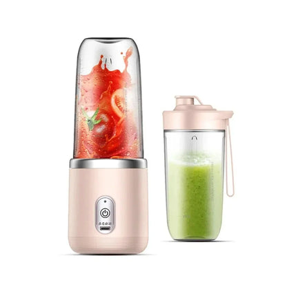 Kitchen  6 Blade Portable kitchen  Juicer USB Rechargeable Juicer Stainless Steel Blade Cup Juicer Fruit Automatic Smoothie Blender Kitchen Tool