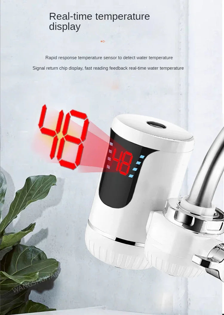 Kitchen  Kitchen Appliance Instant Tankless Electric Water Faucet Kitchen Instant Heating Tap Water Heating Instantaneous Water Heater