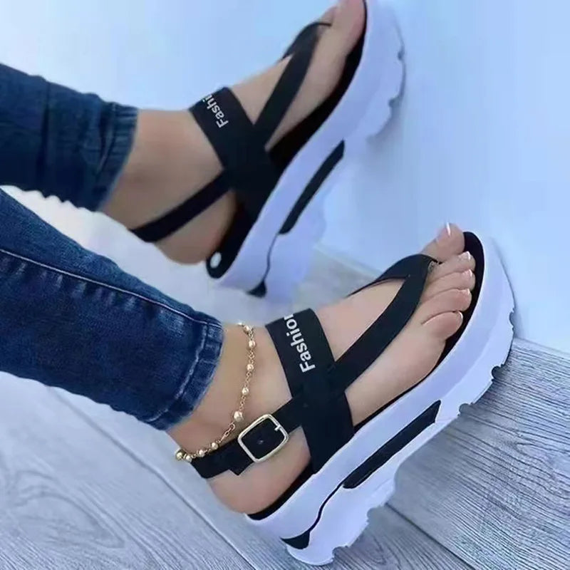 Woman shoes  2023 New Platform Women Sandals For Summer Wedges Shoes Women Platform Heels Sandalias Mujer Luxury Summer Flip Flops