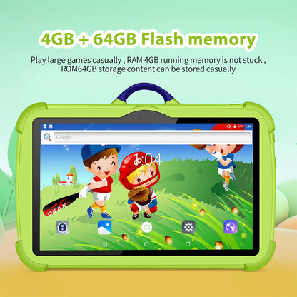 Mobile   7 Inch 5G WiFi Tablet Pc Octa Core Google Version Study Education Kids Tablets 4GB RAM 64GB ROM Dual BOW Cameras Children's Gift