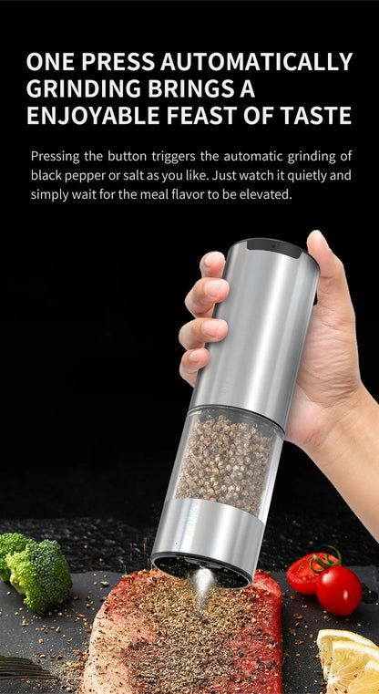 Kitchen  Electric Automatic Mill Pepper And Salt Grinder With LED  Adjustable Coarseness Partner Manufacturers kitchen appliance