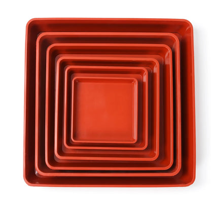 Outdoor 1Pcs Plastic Square Durable Indoor Outdoor Plastic Tray Saucers Drip Trays Plant Saucer