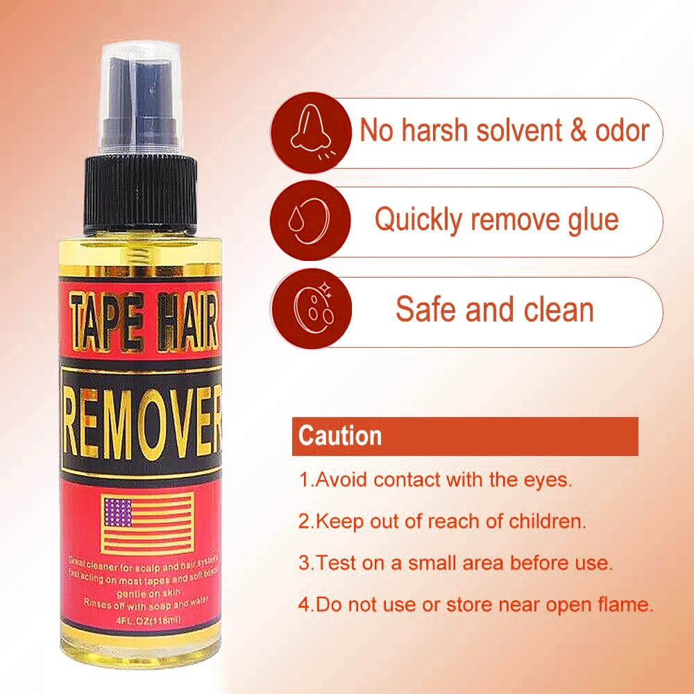 Style & Shine Hair  Tape in Extension Remover 118ML,Wig Glue Remover Adhesive Fast Acting,Removes Hair Glue