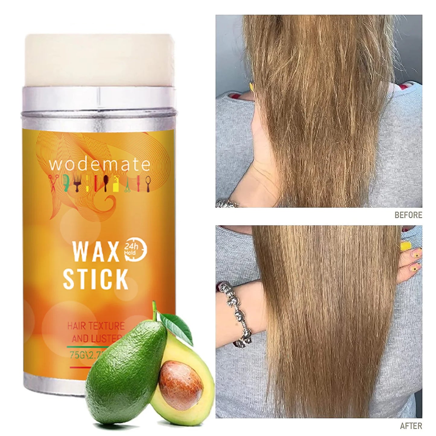 Style & Shine Hair Lace Glue Waterproof Hair Bonding Glue Invisible Wig Adhesive With Elastic Bands+Hair Wax Stick Strong Hold Edge Control Gel