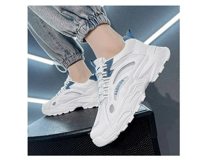 Men shoes Casual Sports Shoes for Men Comfortable Fashion   Four Seasons Shoes Men's Sneakers White Platform Lace-up Trainers