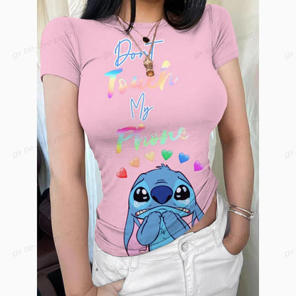 Woman clothing   Disney Lilo and Stitch 3D Printed T-shirt