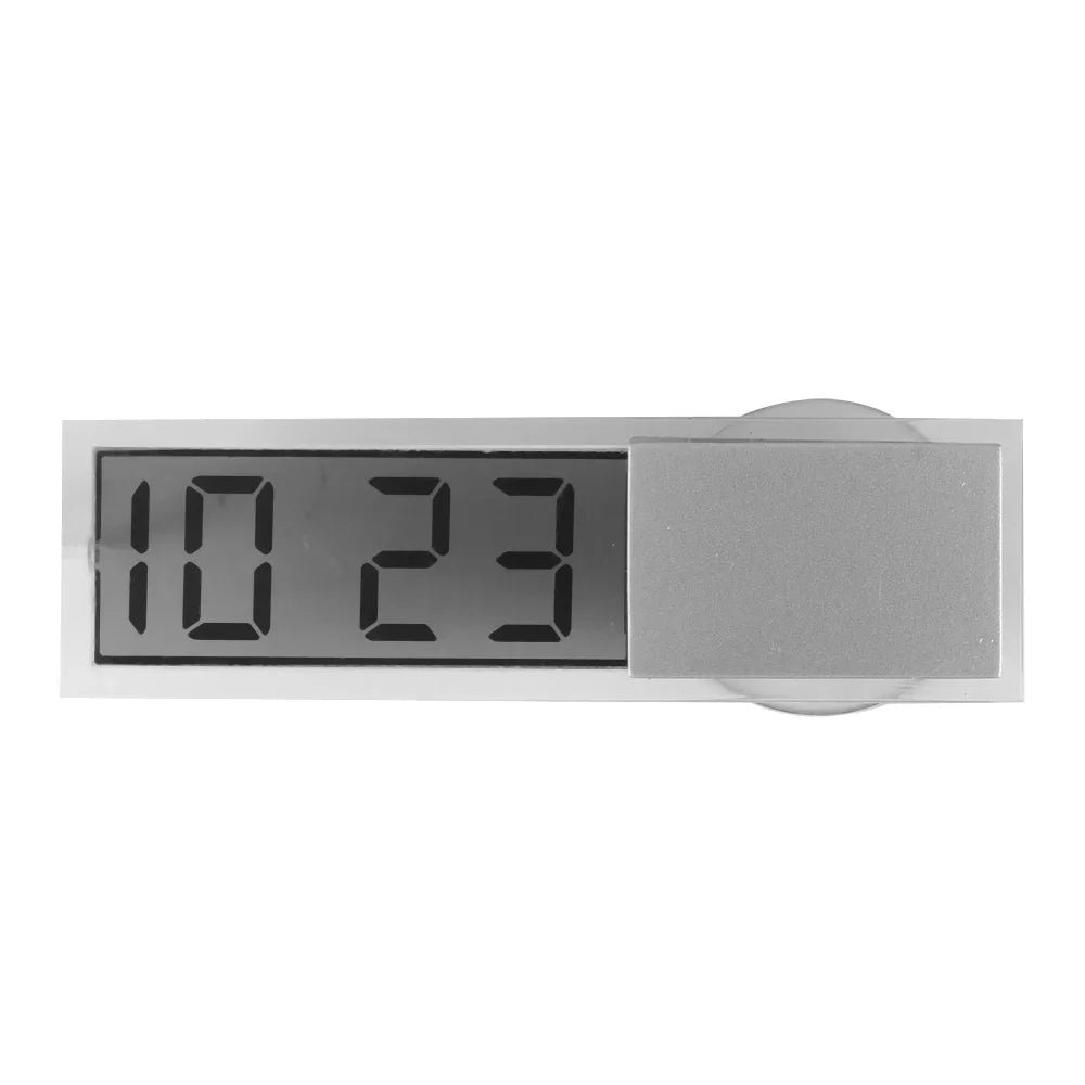 Car   LCD Display Mini Portable Electronic Window Clock with Suction Cup  Watch Car Interior Ornament Accessories