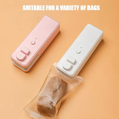 Kitchen Small kitchen Vacuum Sealer Mini Sealing Machine With USB Portable Food Bag Sealing Machine Snack Sealing Machine