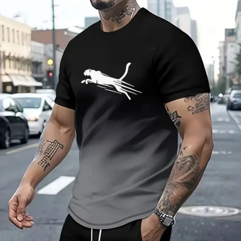 Men clothing Animal T-Shirts For Men Street Fashion Short Sleeve Tee Shirts