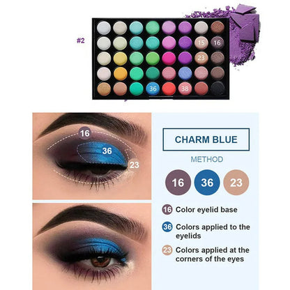 Makeup and face 40/35/29/24 Color Eyeshadow Palette Earth Color Matte Waterproof Women Shiny Glitter Eye Shadow Makeup Lasting Korean Cosmetic