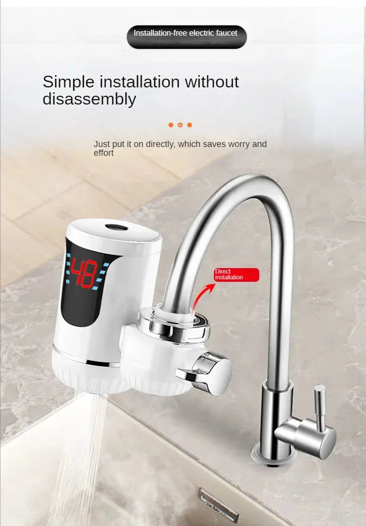 Kitchen  Kitchen Appliance Instant Tankless Electric Water Faucet Kitchen Instant Heating Tap Water Heating Instantaneous Water Heater