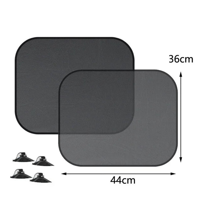 Car   2PCS Magnetic Car Sun Shade UV Protection Car Curtain Baby Car Window Sunshade Side Window Mesh Sun Visor Summer Protection Film