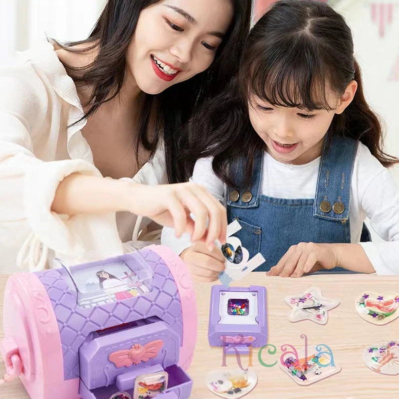 Toys DIY Sticker Maker Toys Early Learning Educational Toys Party Favor Handmade Creative 3D Sticker Machine For Girls Boys Kids