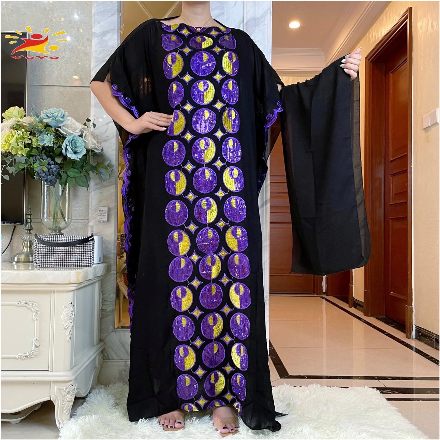 Muslim family   Free Shipping Muslim Abaya Dubai Turkey Muslim Hijab Dresses African Caftan  Party Elegant Islamic Embroidery Clothing AL034