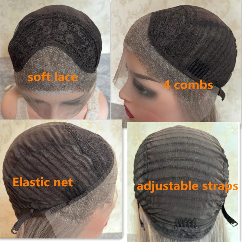 Crown & Glory Wigs New Synthetic Lace Frontal Wigs Box Braided Wigs Cornrow Braid Wig for Black Women Knotless Braids Party Wig Baby Hair Daily Use