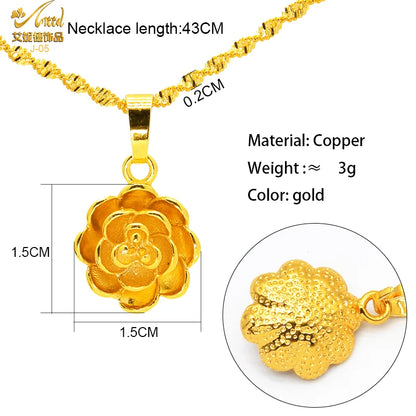 Jewellery    XuHuang African Crystal Pendant Tassel Necklace For Woman Ethiopian Bride Wedding Gold Color Jewelry Party Dubai Gifts 24K