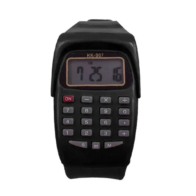 Jewellery   2 in 1 Fashion Digital Student Exam Special Calculator Watch Children Electronic Watch Time Calculator New Watch Mini Calculator