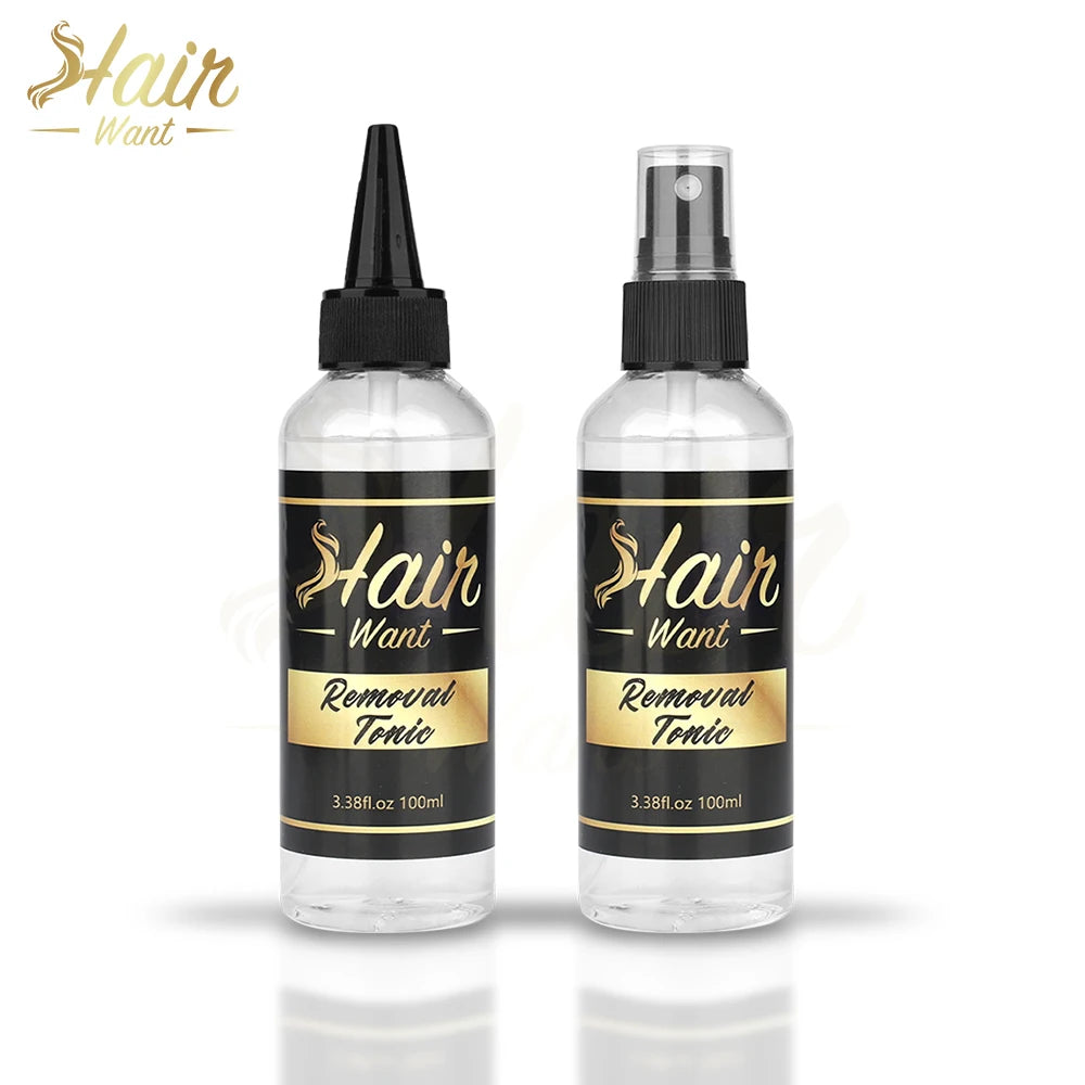 Style & Shine Hair  Hair Want 100ML Adhesive Remover Keratin Hot Melt Glue Remover Tape in Extension Remover Solvent Pre-bonded Extensions Remover