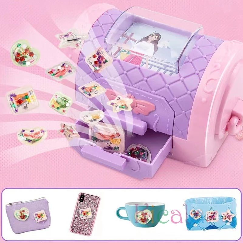 Toys DIY Sticker Maker Toys Early Learning Educational Toys Party Favor Handmade Creative 3D Sticker Machine For Girls Boys Kids