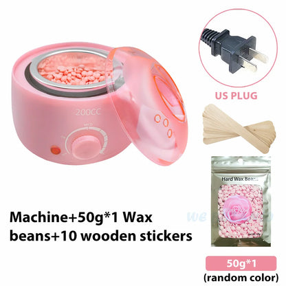 bathroom  200CC Wax Heater Warmer Hair Removal Machine For Hand Foot Body SPA Epilator Paraffin Wax Pot +Wax Beans + Wood Sticks