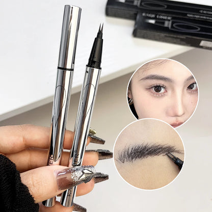 Makeup and face  2 Point Wild Liquid Eyebrow Pencil Lasting Eyebrow Tattoo Waterproof Eyeliner Lower Eyelash