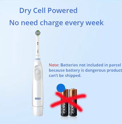 Bathroom  Oral-B Electric Toothbrush Rotating Toothbrush Battery Powered Brush